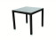 Záhradný ratanový stôl NAPOLI 80x80 cm (hnedá) - Tmavo hnedá