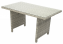 Ratanový stôl 140x80 cm SEVILLA (sivá) - Svetlosivá
