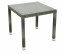 Záhradný ratanový stôl NAPOLI 80x80 cm (sivá) - Tmavosivá