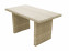 Ratanový stôl 140x80 cm SEVILLA (béžová) - Béžová