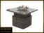 Ratanový stôl výsuvný jedálenský/odkladací 100 x 100 cm BORNEO LUXURY (sivá) - Svetlosivá