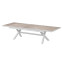 Hliníkový stôl BERGAMO II. 250/330 cm (biela) - Biela
