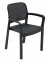 Záhradná plastová stolička KARA (antracit) - Antracit