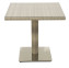 Záhradný ratanový stôl GINA 80x80 cm (sivo-béžový) - Béžová