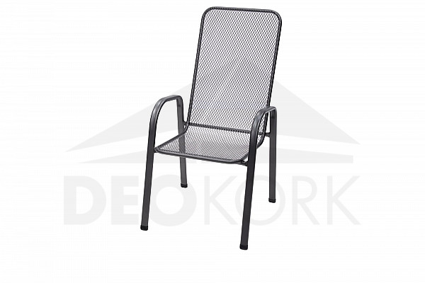 Kovová stolička (kreslo) Sága vysoká DEOKORK