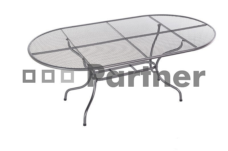 DEOKORK Záhradná kovová zostava PROVENCE II. 1+6 Stôl oválný 160x95 cm