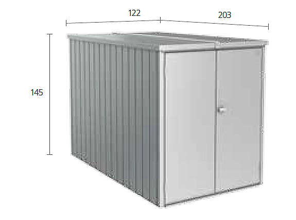 Biohort Multifunkčný úložný priestorový box Minigaráž (strieborná metalíza) Minigaráž (3 krabice)