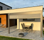 Záhradná hliníková pergola do steny 4x3 m (antracit)